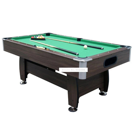 American Style 7 feet Wood Billiard Table With 16pcs Balls 2 Cue Modern Strong Frame leg Sport Equipment Snooker SUB - 8446R - 1LZ - Fourdemall