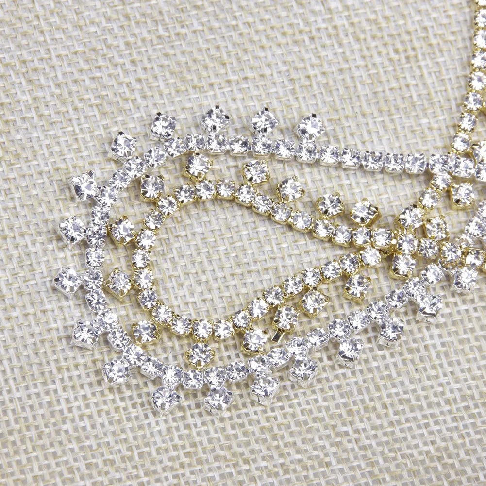 StoneFans Chunky Rhinestone Necklace Choker Wedding Jewelry 2019 Chocker Cute Simple Necklaces Crystal Delicate Bride Women - Fourdemall