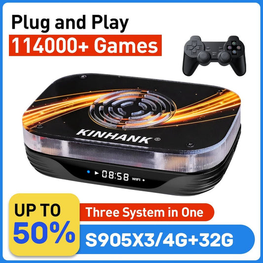 Super Console X3 Plus Retro Game Console For PSP/PS1/N64/Sega Saturn/DC 114000+ Games4K/8K HD TV Box Video Game Player Dual Wifi - Fourdemall