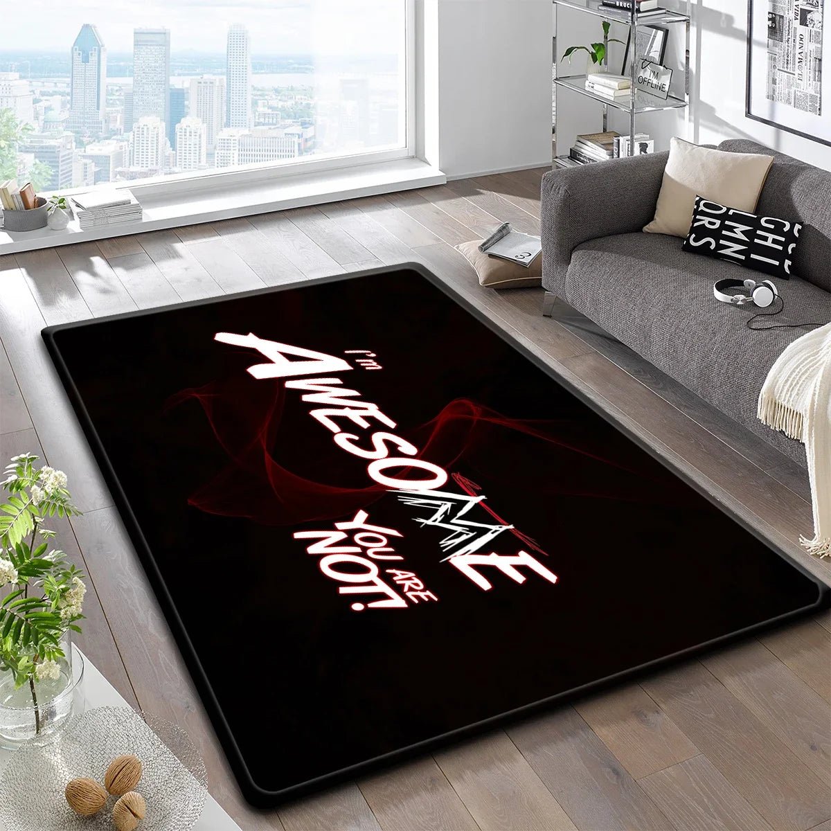 W - WWE World Wrestling LOGO TV GAME Carpet Kitchen Mat Entrance Doormat Bedroom Decoration Living Room Bathroom Anti - slip Rug - Fourdemall