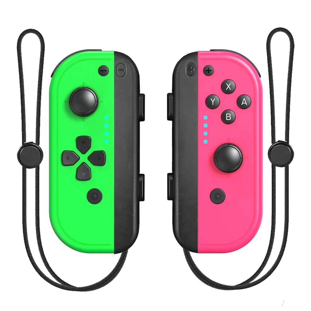 Joycons Wireless Joystick Controller For Nintendo Switch/OLED/Lite with Charging Grip Bluetooth Gamepad Wrist Strap Joy Pad - Fourdemall