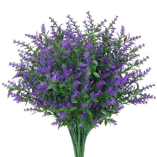 36cm Artificial Flower Plastic Lavender Fake Plant Wedding PHome Garden Decoration Bridal Bouquet Table Setting Household Suppli - Fourdemall