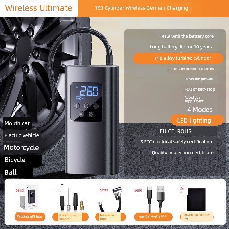 Liaben Portable Electric Car Tire Pump - Fourdemall