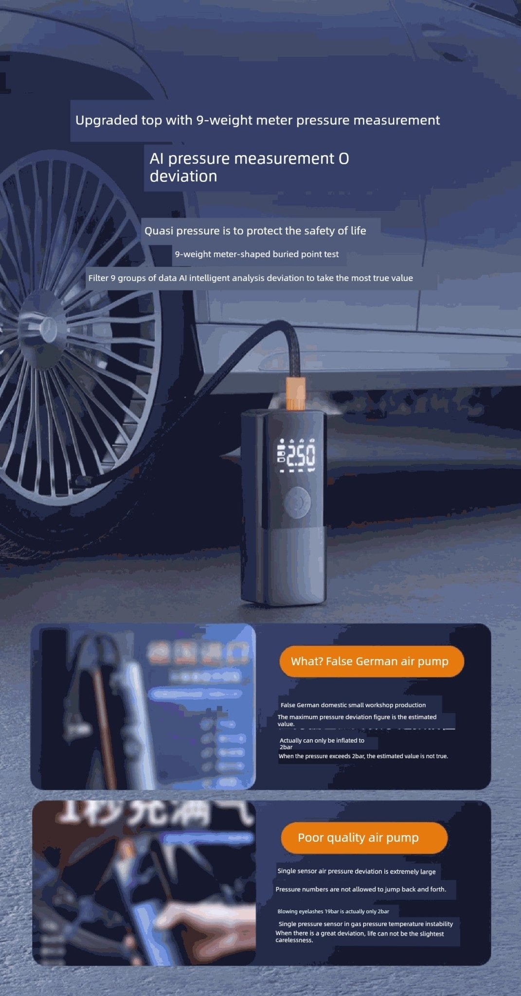 Liaben Portable Electric Car Tire Pump - Fourdemall