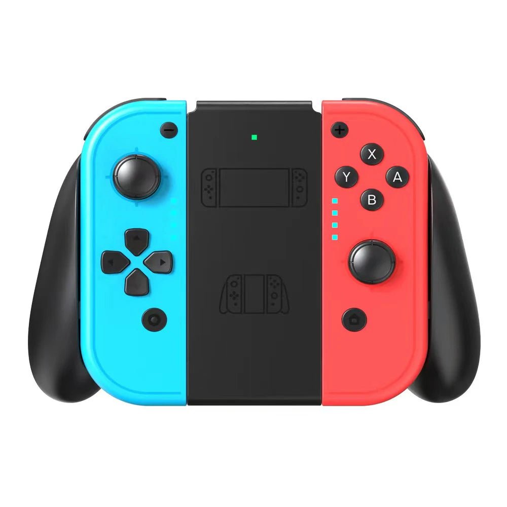 Joycons Wireless Joystick Controller For Nintendo Switch/OLED/Lite with Charging Grip Bluetooth Gamepad Wrist Strap Joy Pad - Fourdemall