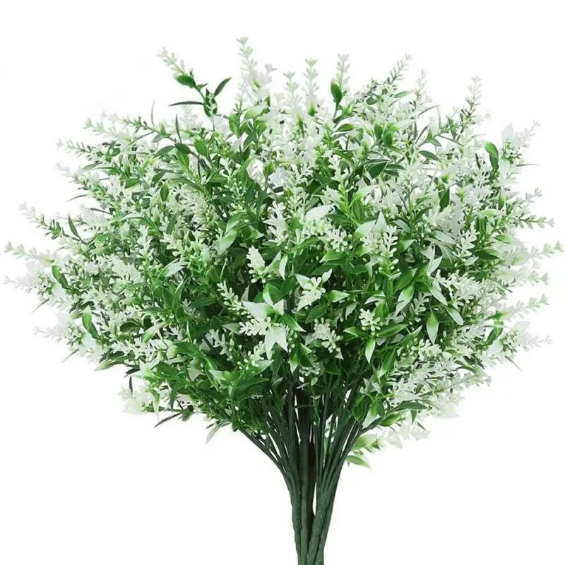 36cm Artificial Flower Plastic Lavender Fake Plant Wedding PHome Garden Decoration Bridal Bouquet Table Setting Household Suppli - Fourdemall