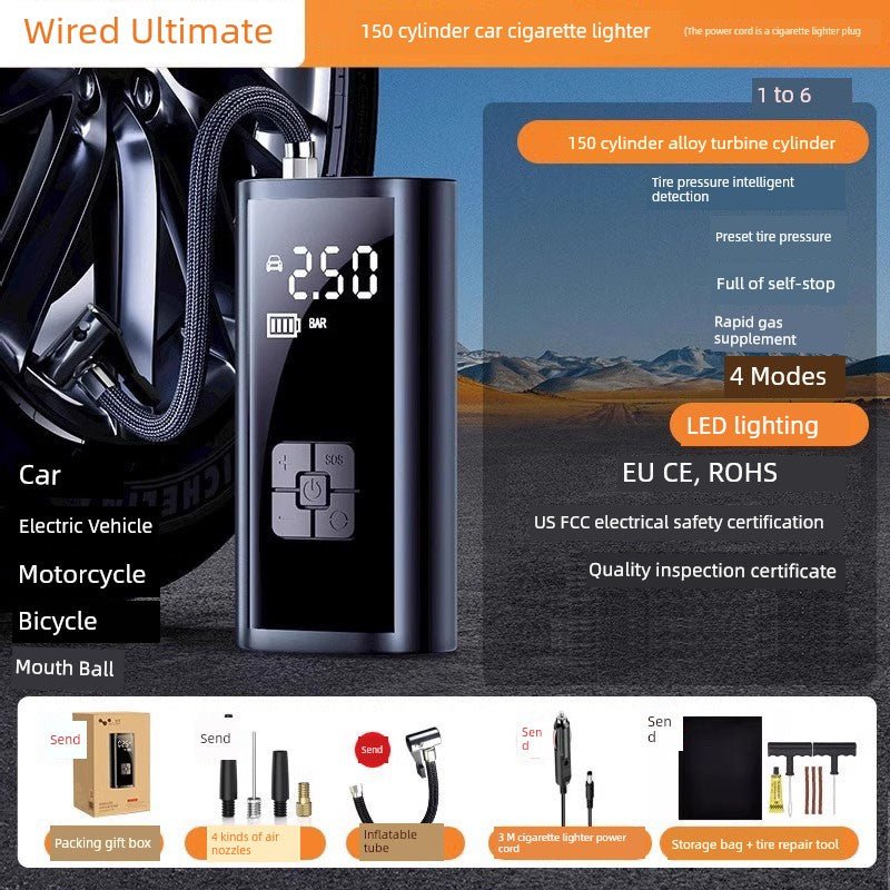 Liaben Portable Electric Car Tire Pump - Fourdemall