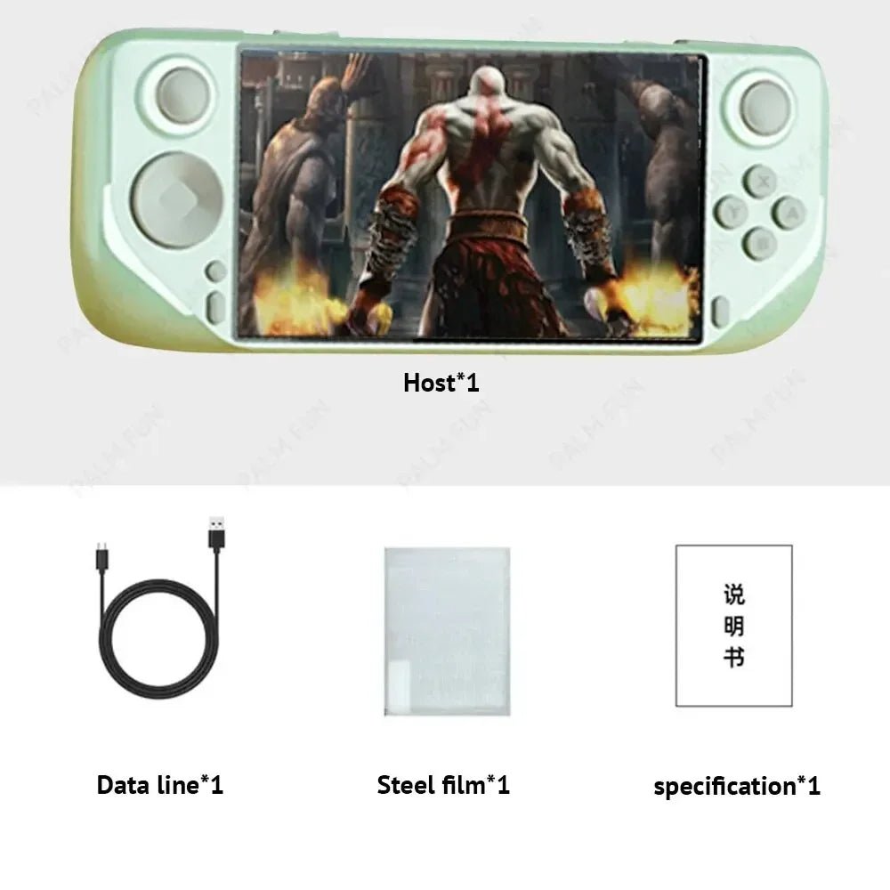 for E6 Retro Portable Handheld Video Game Console 8 Bit 5.0inch Portable Handheld Game Player 6000/3000Games Children Gifts - Fourdemall