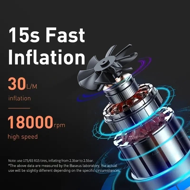 Mini Car Tyre Inflator 12V 150PSI Air Compressor Portable Electric Inflator Smart Digital Auto Motorcycle Bicycle Pump - Fourdemall