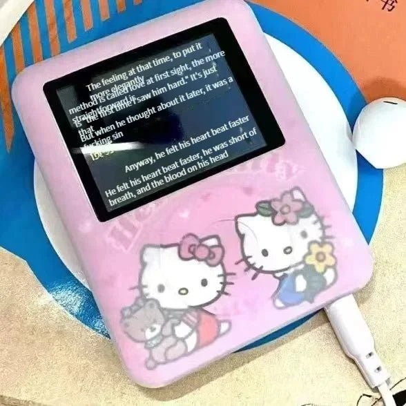 kawaii hello kitty Student MP3 Cartoon anime Portable mini music Walkman sports companion Sound can be played externally new - Fourdemall