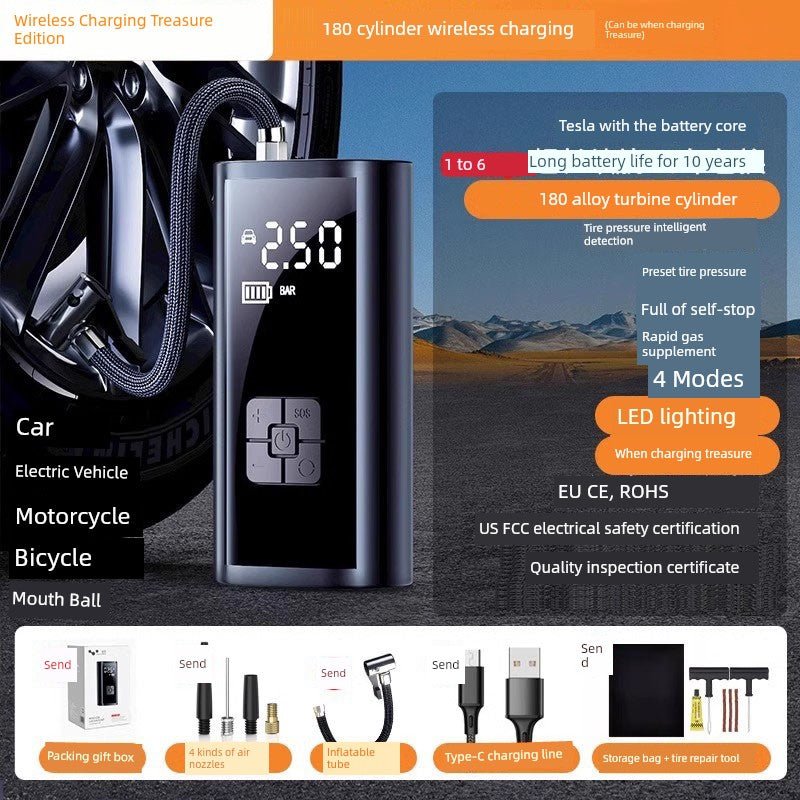 Liaben Portable Electric Car Tire Pump - Fourdemall