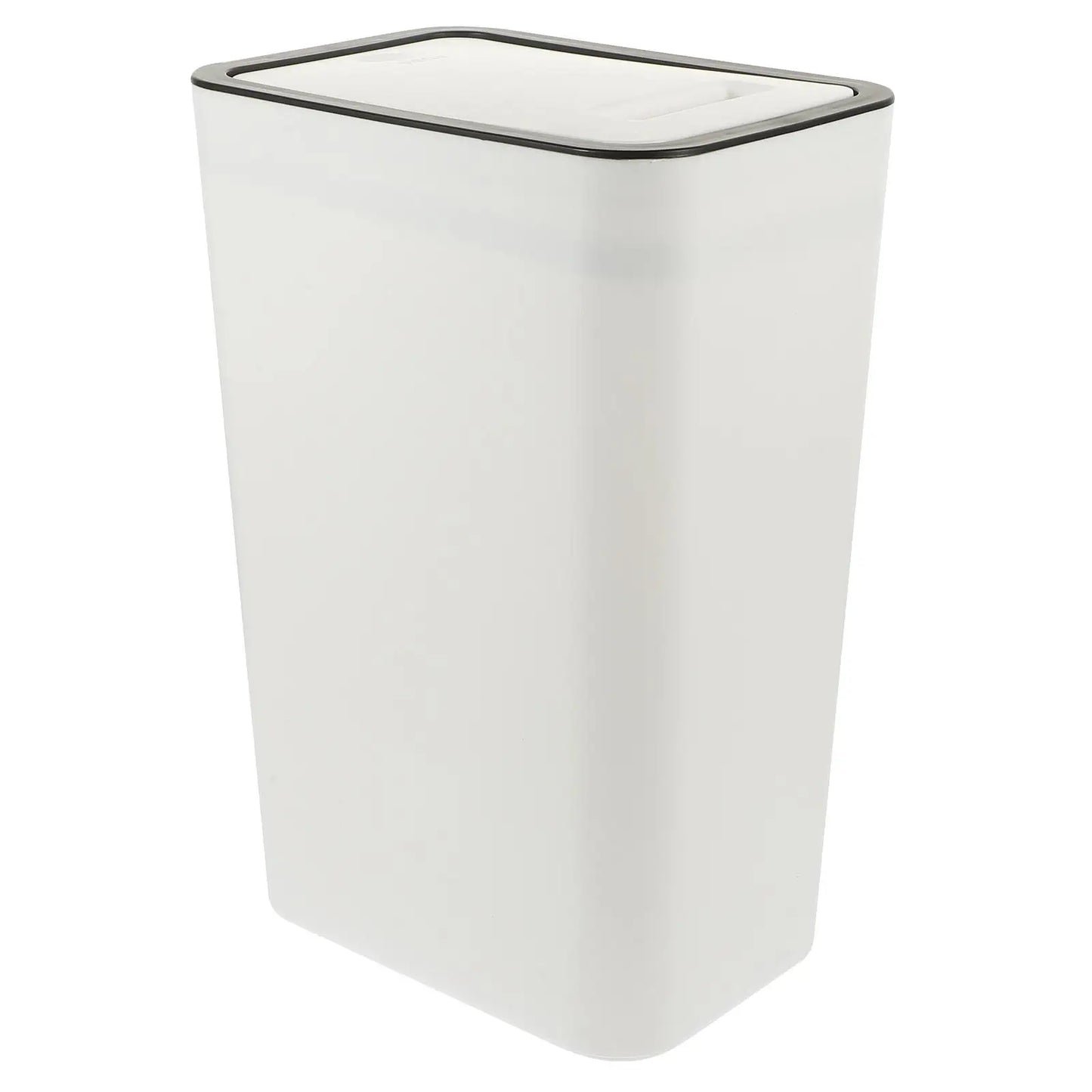 22x15.5x33cm Push Type Trash Can Kitchen Bathroom Trash Can with Lid Garbage Wastepaper Bin Trash Holder Kitchen Trash Can