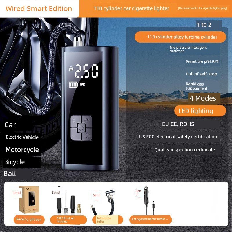 Liaben Portable Electric Car Tire Pump - Fourdemall