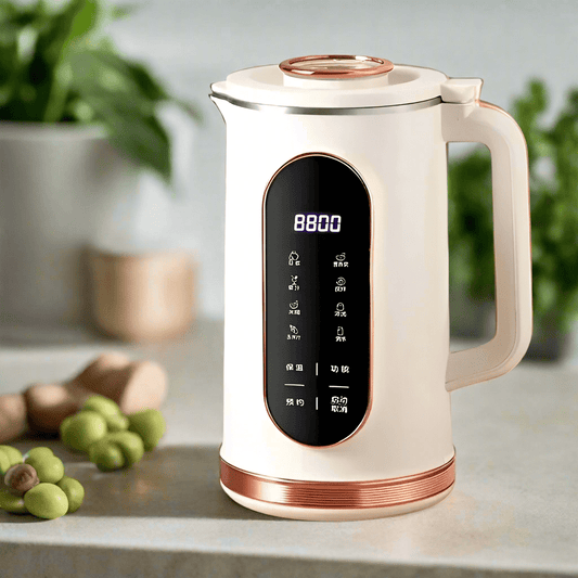 10 - leaf Blade Electric Soy Milk Machine 1500ml Breakfast Machine Juicer Blender Mixer Soybean Milk Maker Wall Breaking Machine - Fourdemall